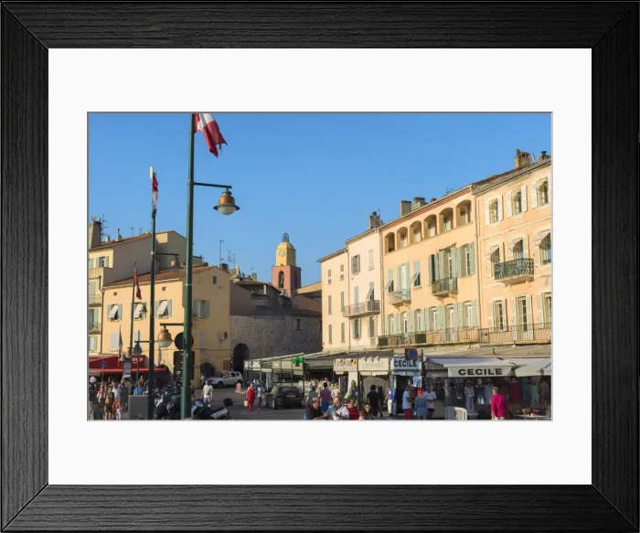 Framed Print : Quay Peri and Notre-Dame de L Assomption Church, St. Tropez, Var, Provence Alpes Cote d Azur region Framed Print : Quay Peri and Notre-Dame de L Assomption Church, St. Tropez, Var, Provence Alpes Cote d Azur region
