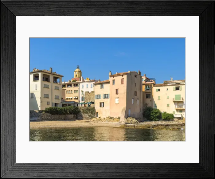 Framed Print : Urban beach of La Ponche, St. Tropez, Var, Provence Alpes Cote d Azur region, French Riviera Framed Print : Urban beach of La Ponche, St. Tropez, Var, Provence Alpes Cote d Azur region, French Riviera