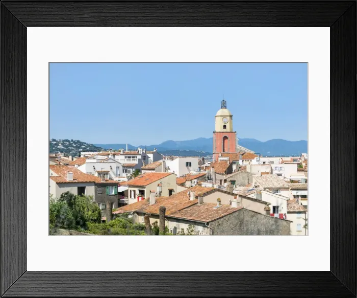 Framed Print : View over St. Tropez, Var, Provence Alpes Cote d Azur region, French Riviera, France Framed Print : View over St. Tropez, Var, Provence Alpes Cote d Azur region, French Riviera, France