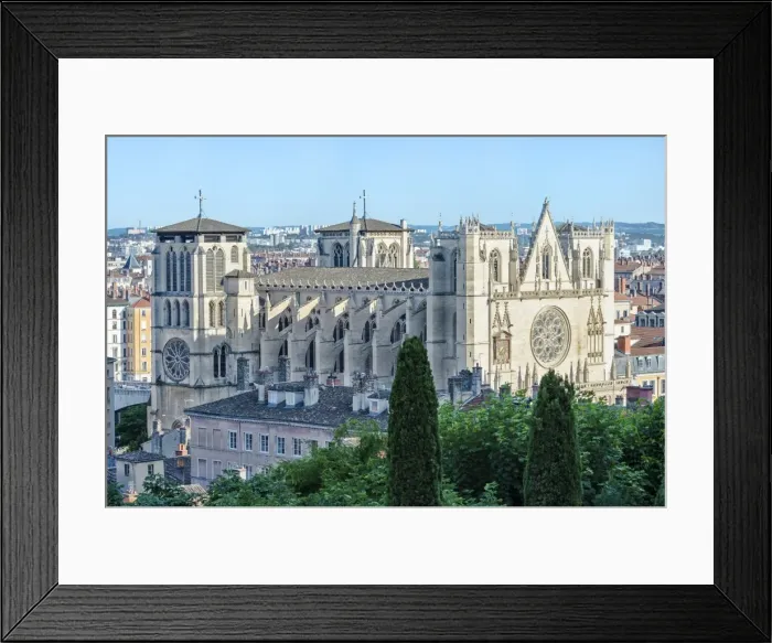 Framed Print : Lyon Cathedral (Saint John the Baptist Primatial), Lyon, Rhone, France, Europe Framed Print : Lyon Cathedral (Saint John the Baptist Primatial), Lyon, Rhone, France, Europe