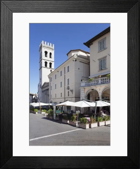 Framed Print : Palazza del Capitano del Popolo, Santa Maria sopra Minerva Church, Piazza del Comune Square Framed Print : Palazza del Capitano del Popolo, Santa Maria sopra Minerva Church, Piazza del Comune Square