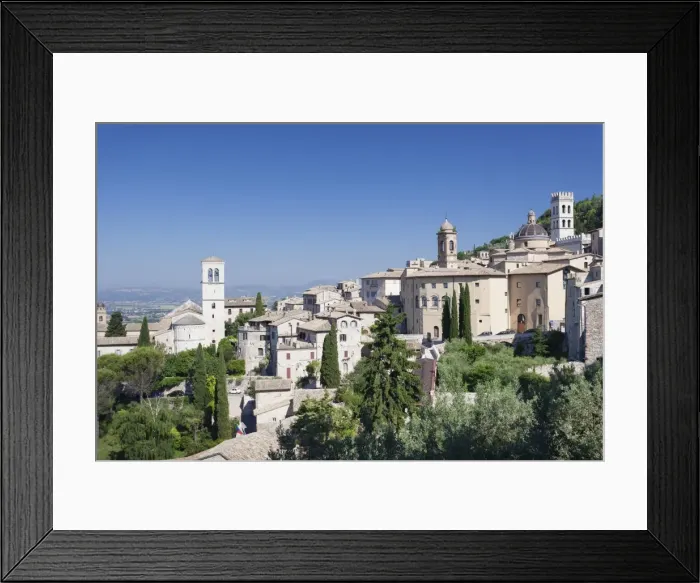 Framed Print : Assisi, Perugia District, Umbria, Italy, Europe