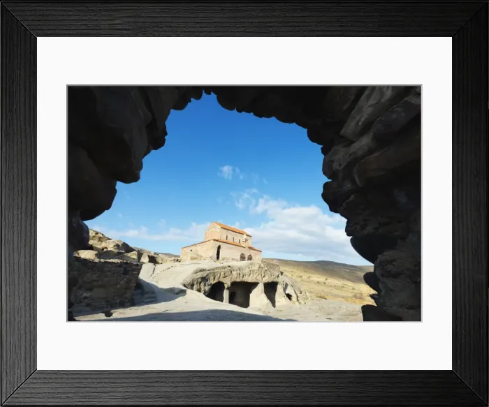 Framed Print : Shida Kartli, monastery at Bronze Age settlement of Uplistsikhe, ancient cave city Framed Print : Shida Kartli, monastery at Bronze Age settlement of Uplistsikhe, ancient cave city