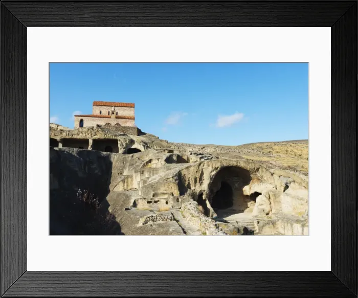 Framed Print : Shida Kartli, monastery at Bronze Age settlement of Uplistsikhe, ancient cave city Framed Print : Shida Kartli, monastery at Bronze Age settlement of Uplistsikhe, ancient cave city