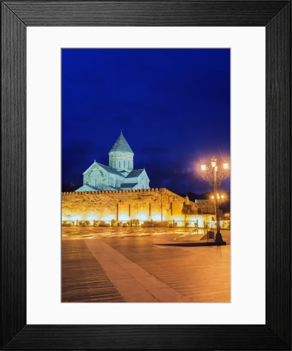 Framed Print : Svetitskhoveli Cathedral, 11th century, by Patriach Melkisedek, Mtskheta, historical capital Framed Print : Svetitskhoveli Cathedral, 11th century, by Patriach Melkisedek, Mtskheta, historical capital