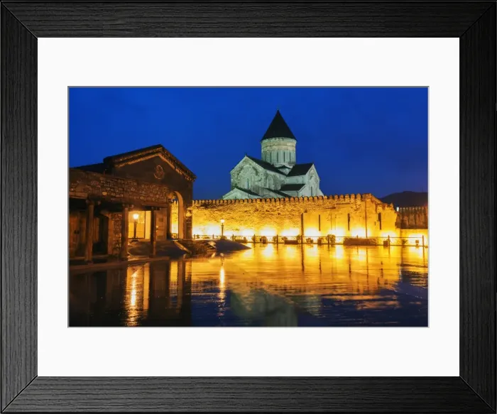 Framed Print : Svetitskhoveli Cathedral, 11th century, by Patriach Melkisedek, Mtskheta, historical capital Framed Print : Svetitskhoveli Cathedral, 11th century, by Patriach Melkisedek, Mtskheta, historical capital