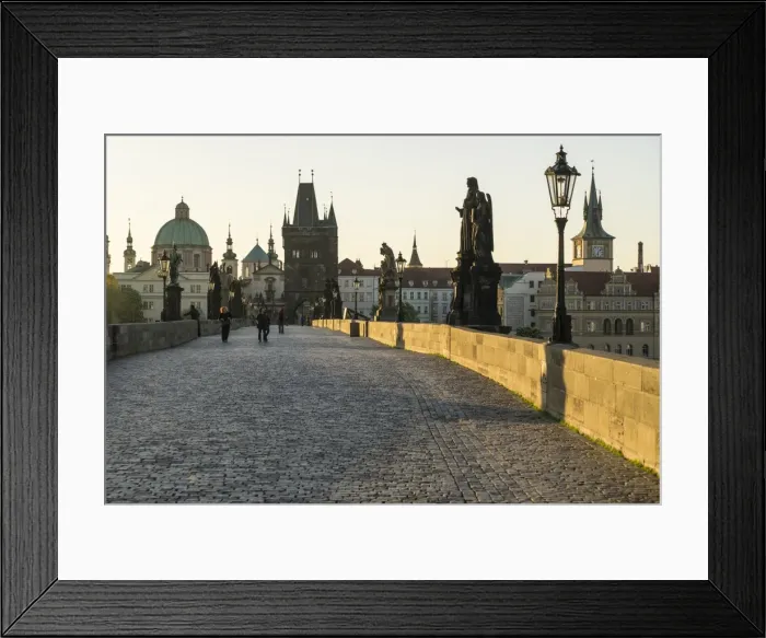 Framed Print : Sunrise on Charles Bridge, UNESCO World Heritage Site, Prague, Czech Republic, Europe Framed Print : Sunrise on Charles Bridge, UNESCO World Heritage Site, Prague, Czech Republic, Europe