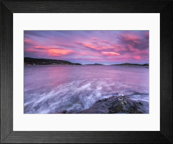 Framed Print : Pink sky at sunrise reflected in the cold waters, Flatanger, Trondelag, Norway, Scandinavia Framed Print : Pink sky at sunrise reflected in the cold waters, Flatanger, Trondelag, Norway, Scandinavia