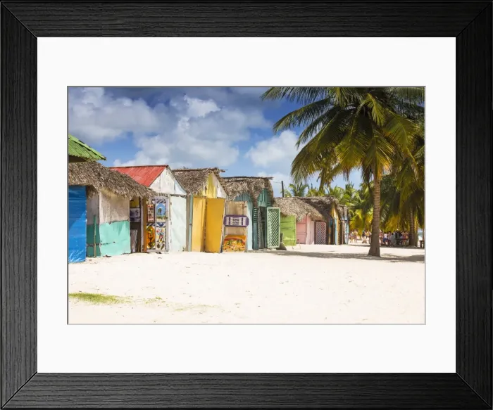 Framed Print : Mano Juan, a picturesque fishing village, Saona Island, Parque Nacional del Este Framed Print : Mano Juan, a picturesque fishing village, Saona Island, Parque Nacional del Este