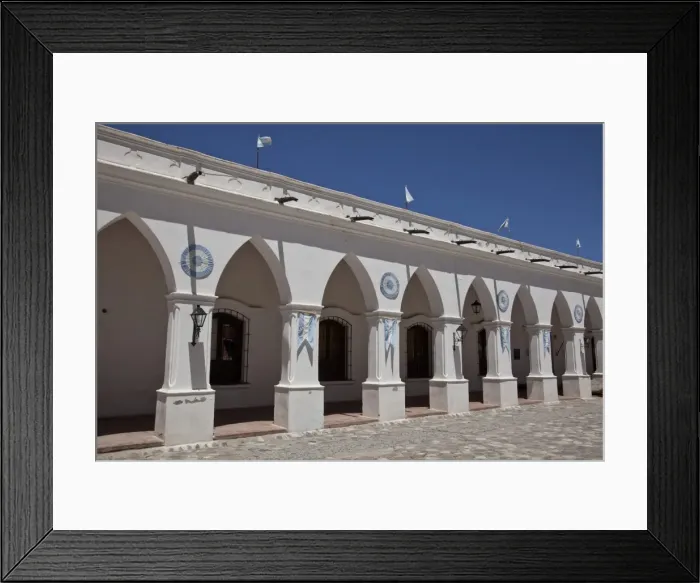 Framed Print : Colonial building in the village of Cachi in the Andes region, Salta, Argentina Framed Print : Colonial building in the village of Cachi in the Andes region, Salta, Argentina