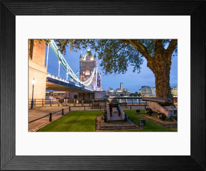 Framed Print : Tower Bridge at night, London, England, United Kingdom, Europe