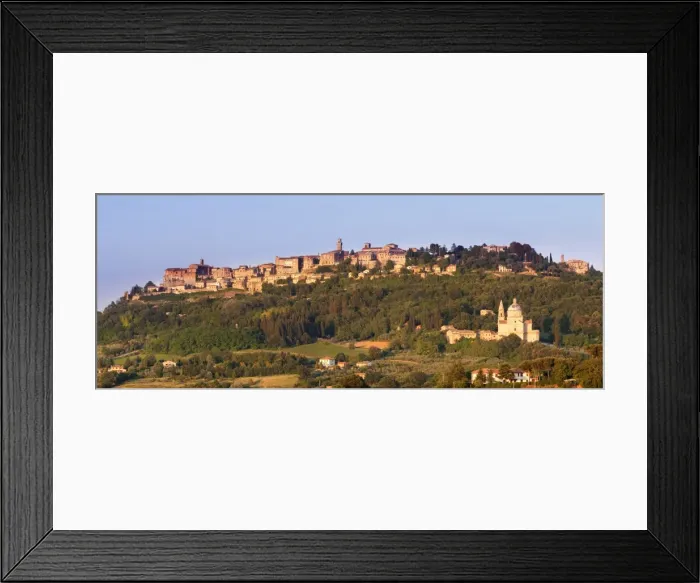 Framed Print : San Biagio church and Montepulciano, Siena Province, Tuscany, Italy, Europe Framed Print : San Biagio church and Montepulciano, Siena Province, Tuscany, Italy, Europe