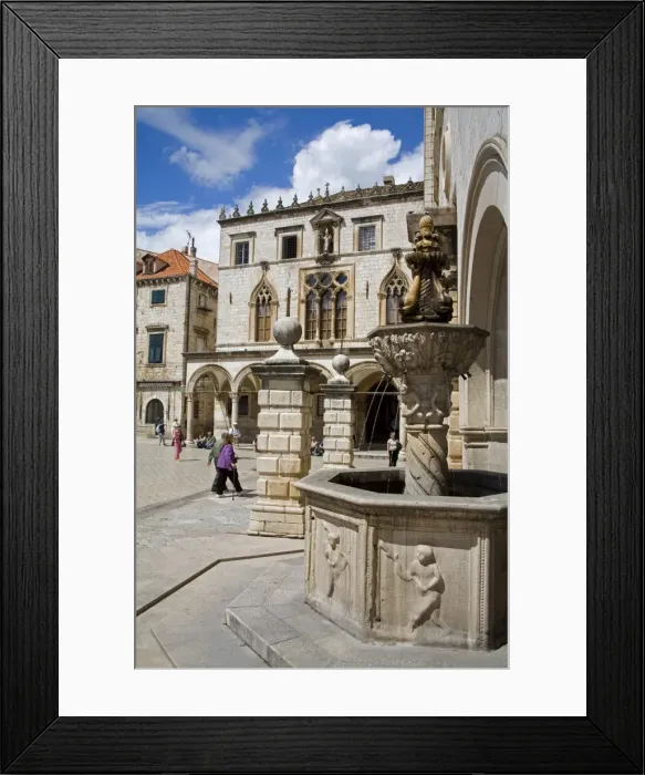 Framed Print : Little Onofrios Fountain, Luza Square, Dubrovnik, Dalmatia, Croatia, Europe Framed Print : Little Onofrios Fountain, Luza Square, Dubrovnik, Dalmatia, Croatia, Europe