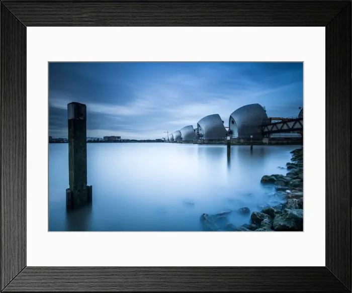 Framed Print : Thames Barrier on the River Thames, London, England, United Kingdom, Europe Framed Print : Thames Barrier on the River Thames, London, England, United Kingdom, Europe