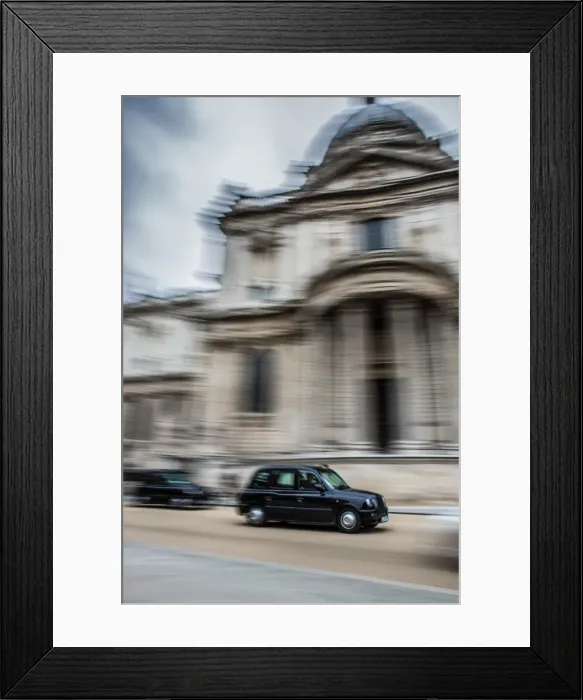 Framed Print : Taxi going past St. Pauls Cathedral, London, England, United Kingdom, Europe Framed Print : Taxi going past St. Pauls Cathedral, London, England, United Kingdom, Europe