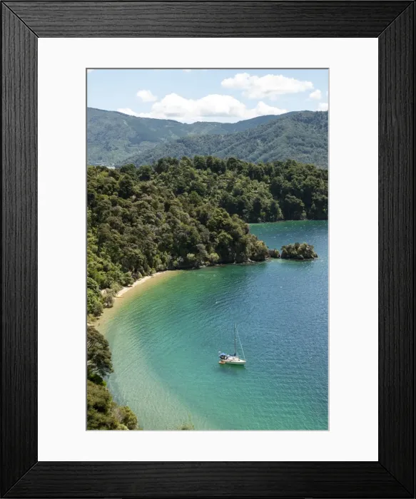Framed Print : Okiwa Bay, Marlborough Sounds, South Island, New Zealand, Pacific Framed Print : Okiwa Bay, Marlborough Sounds, South Island, New Zealand, Pacific