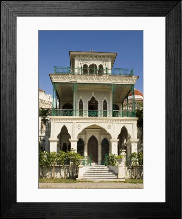 Framed Print : Palacio de Valle, a lavish building decorated with Moorish, Gothic and Venetian Framed Print : Palacio de Valle, a lavish building decorated with Moorish, Gothic and Venetian