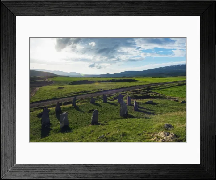 Framed Print : Karahunj Zorats Karer, prehistoric archaeological stonehenge site, Syunik Province Framed Print : Karahunj Zorats Karer, prehistoric archaeological stonehenge site, Syunik Province