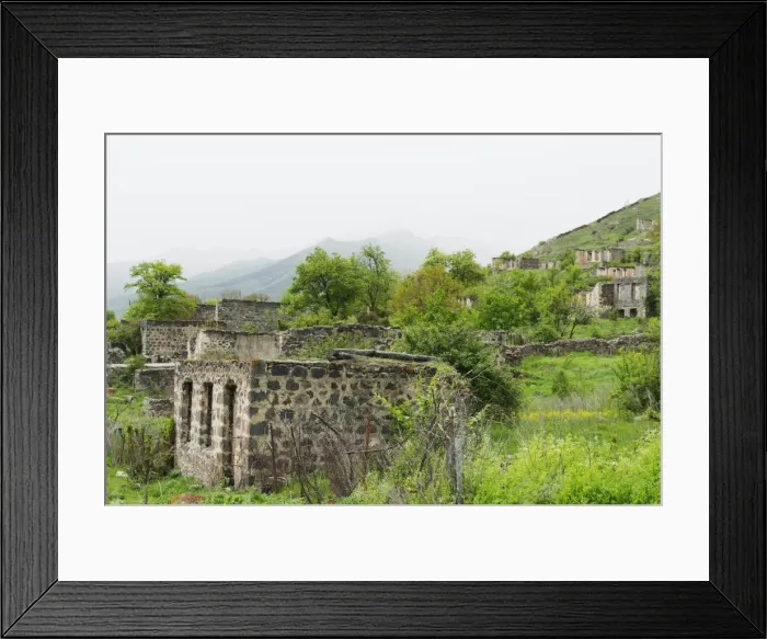Framed Print : Damaged houses in Karvachar, independent Armenian enclave within Azerbaijan, Nagorno-Karabakh Framed Print : Damaged houses in Karvachar, independent Armenian enclave within Azerbaijan, Nagorno-Karabakh