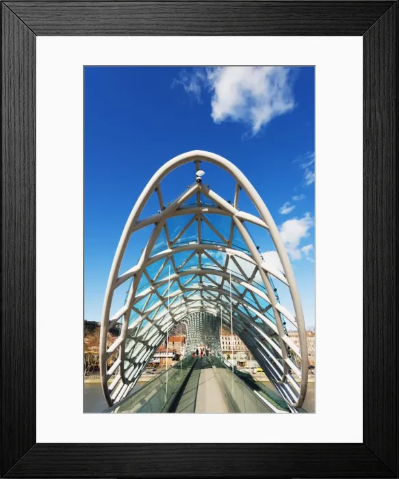 Framed Print : Bridge of Peace on Mtkvari River, Tbilisi, Georgia, Caucasus, Central Asia, Asia Framed Print : Bridge of Peace on Mtkvari River, Tbilisi, Georgia, Caucasus, Central Asia, Asia