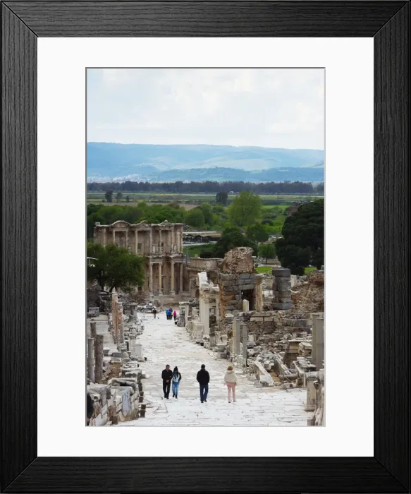 Framed Print : Ancient Roman ruins, The Library of Celcus, Ephesus, Anatolia, Turkey, Asia Minor