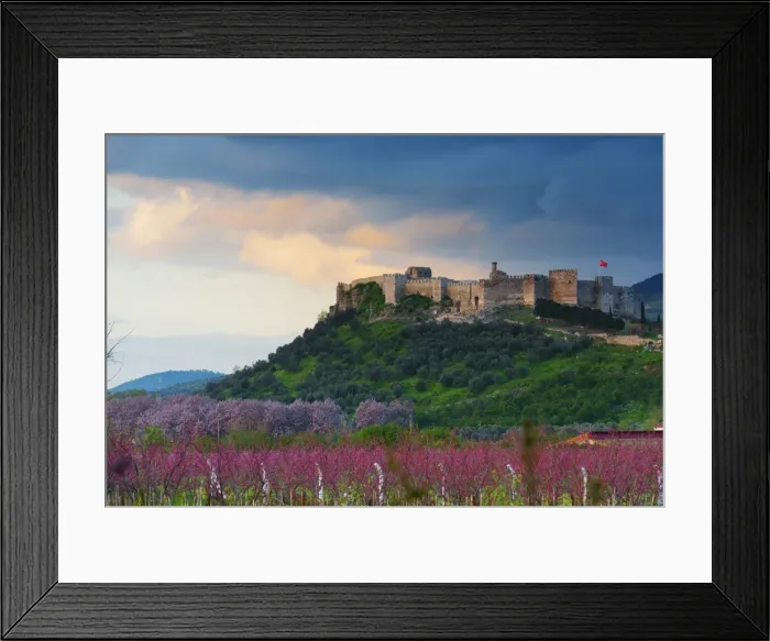 Framed Print : Selcuk Byzantine castle stands on the hill of Ayasuluk, Selcuk, Anatolia, Turkey Framed Print : Selcuk Byzantine castle stands on the hill of Ayasuluk, Selcuk, Anatolia, Turkey