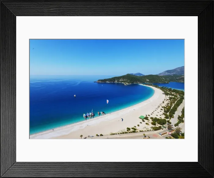Framed Print : Blue Lagoon and Belcekiz beach, Oludeniz near Fethiye, Aegean Turquoise coast, Mediterranean region Framed Print : Blue Lagoon and Belcekiz beach, Oludeniz near Fethiye, Aegean Turquoise coast, Mediterranean region