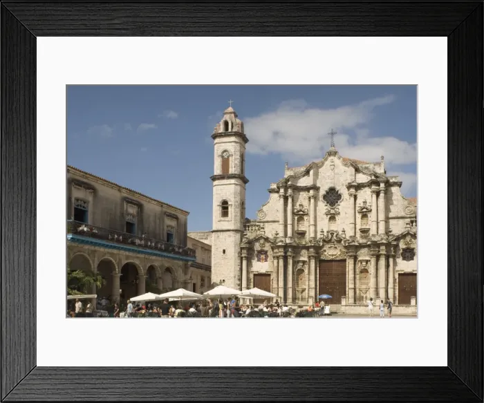 Framed Print : Catedral de San Cristobal, Plaza de la Catedral, Habana Vieja (old town) Framed Print : Catedral de San Cristobal, Plaza de la Catedral, Habana Vieja (old town)