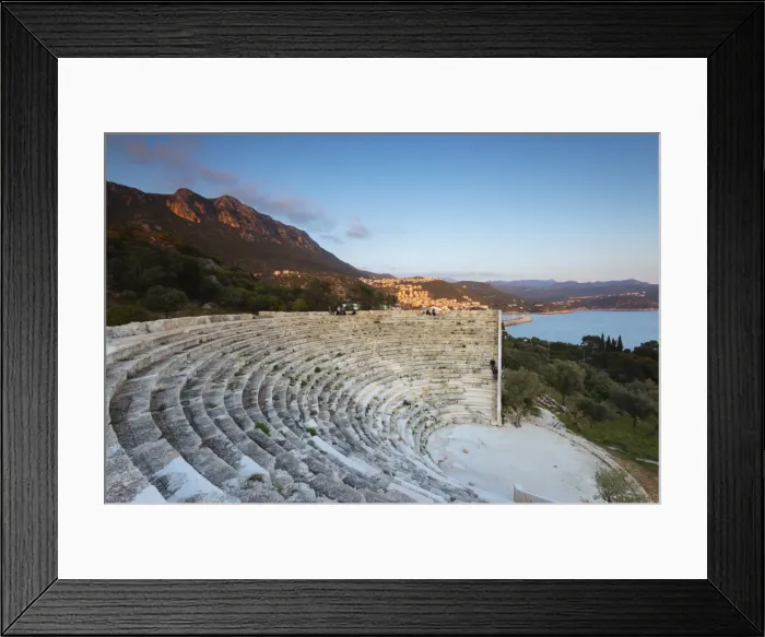 Framed Print : Lycian amphitheatre, Antiphellos ruins, Kas, Lycia, Turquoise Coast, Mediterranean Region Framed Print : Lycian amphitheatre, Antiphellos ruins, Kas, Lycia, Turquoise Coast, Mediterranean Region