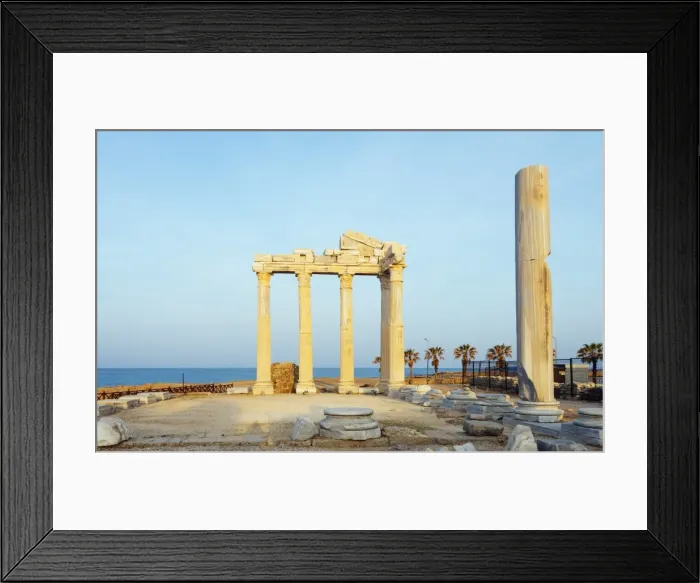 Framed Print : The second century Temple of Apollo and Athena, Side, Lycia, Turquoise Coast, Mediterranean Region Framed Print : The second century Temple of Apollo and Athena, Side, Lycia, Turquoise Coast, Mediterranean Region