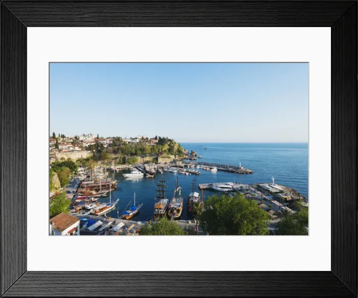 Framed Print : Antalya harbour, Pamphylia, Turquoise Coast, Mediterranean Region, Anatolia, Turkey Framed Print : Antalya harbour, Pamphylia, Turquoise Coast, Mediterranean Region, Anatolia, Turkey