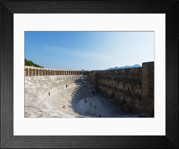 Framed Print : The second century Roman theatre, built by Emperor Marcus Aurelius, Aspendos, Pamphylia Framed Print : The second century Roman theatre, built by Emperor Marcus Aurelius, Aspendos, Pamphylia