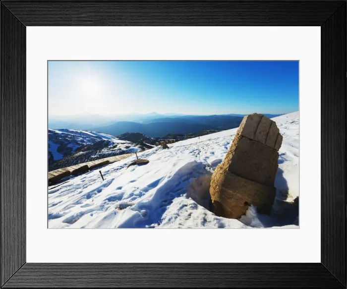 Framed Print : Antiochos Sanctuary, western terrace at sunset, Nemrut Dagi (Mount Nemrut), UNESCO Framed Print : Antiochos Sanctuary, western terrace at sunset, Nemrut Dagi (Mount Nemrut), UNESCO