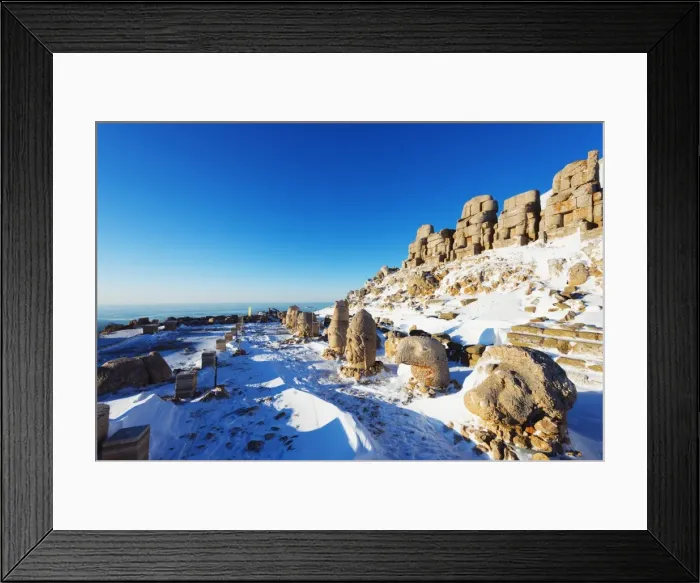 Framed Print : Antiochos Sanctuary, eastern entrance, Nemrut Dagi (Mount Nemrut), UNESCO World Heritage Site Framed Print : Antiochos Sanctuary, eastern entrance, Nemrut Dagi (Mount Nemrut), UNESCO World Heritage Site