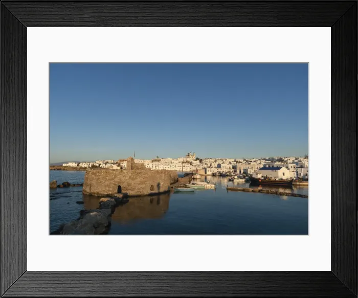 Framed Print : Venetian castle, Naousa, Paros island, Southern Aegean sea, Cyclades, Greek Islands Framed Print : Venetian castle, Naousa, Paros island, Southern Aegean sea, Cyclades, Greek Islands