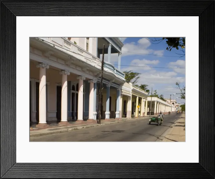 Framed Print : Rows of columns in the Paseo del Prado, the main avenue, Cienfuegos, Cuba Framed Print : Rows of columns in the Paseo del Prado, the main avenue, Cienfuegos, Cuba