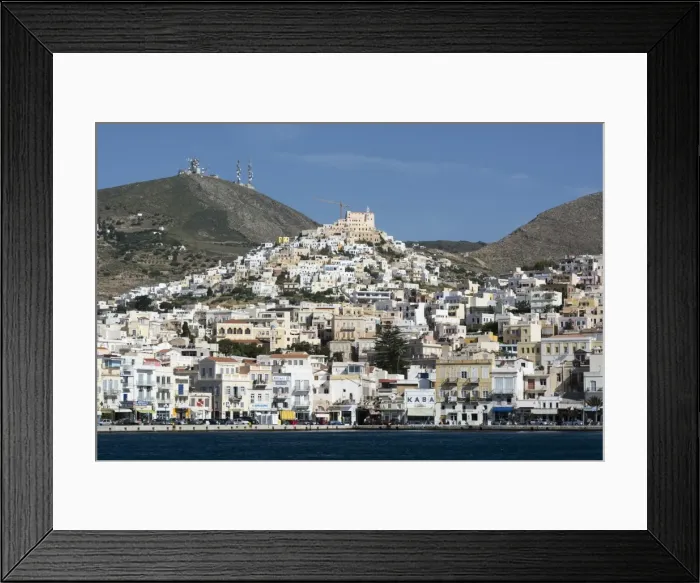 Framed Print : Ermoupoli, Syros island, Southern Aegean sea, Cyclades, Greek Islands, Greece, Europe Framed Print : Ermoupoli, Syros island, Southern Aegean sea, Cyclades, Greek Islands, Greece, Europe