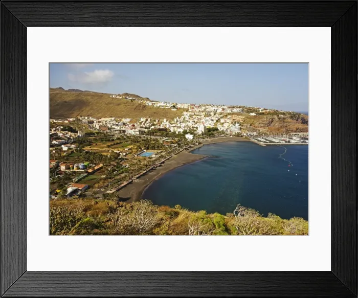 Framed Print : View of San Sebastian de la Gomera, La Gomera, Canary Islands, Spain, Atlantic, Europe Framed Print : View of San Sebastian de la Gomera, La Gomera, Canary Islands, Spain, Atlantic, Europe