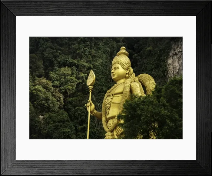 Framed Print : Statue of Hindu God, Lord Muruganat, at the entrance to the Batu Caves, Gombak, Malaysia Framed Print : Statue of Hindu God, Lord Muruganat, at the entrance to the Batu Caves, Gombak, Malaysia