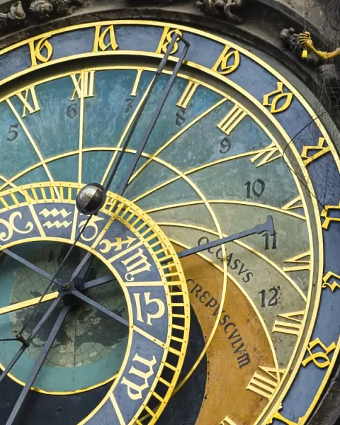 Astronomical Clock, Old Town Hall, Prague, UNESCO World Heritage Site, Czech Republic