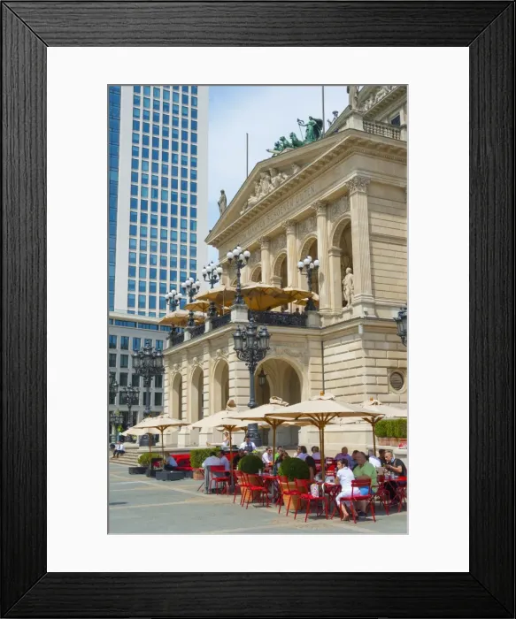 Framed Print : Alte Oper (Old Opera House), Frankfurt am Main, Hesse, Germany, Europe