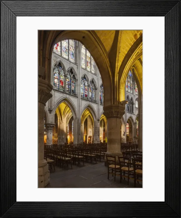 Framed Print : Eglise Saint Severin in Paris, France, Europe Framed Print : Eglise Saint Severin in Paris, France, Europe