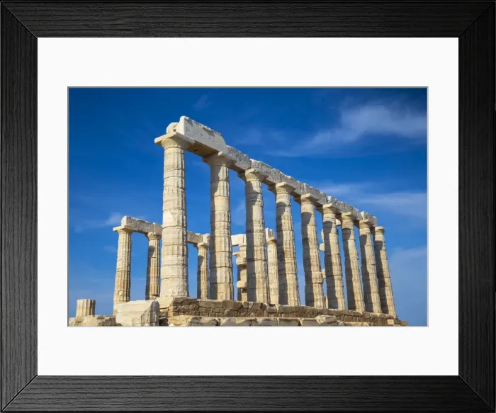 Framed Print : Temple of Poseidon, Cape Sounion, near Athens, Greece, Europe Framed Print : Temple of Poseidon, Cape Sounion, near Athens, Greece, Europe