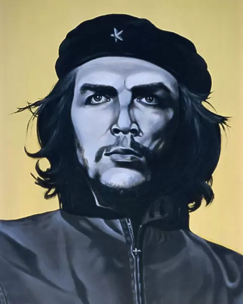 Portrait of Che Guevara, Havana, Cuba, West Indies, Central America