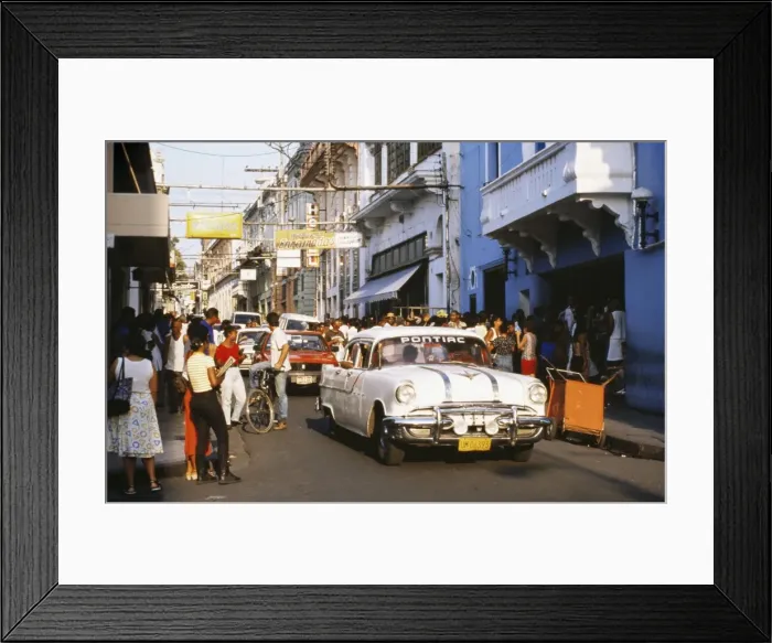 Framed Print : Old Pontiac, an American car kept working since before the revolution, Santiago de Cuba Framed Print : Old Pontiac, an American car kept working since before the revolution, Santiago de Cuba
