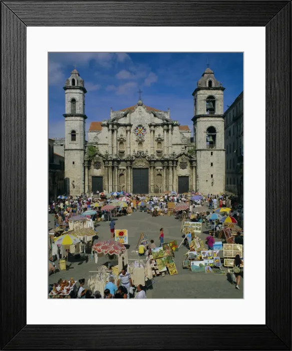 Framed Print : Cathedral, Plaza and market, Havana, Cuba, West Indies, Central America Framed Print : Cathedral, Plaza and market, Havana, Cuba, West Indies, Central America