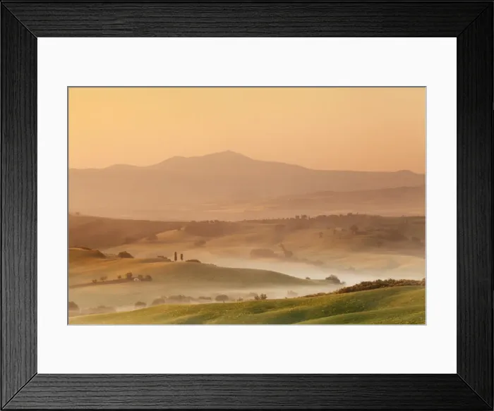 Framed Print : Sunrise at Val d Orcia, near San Quirico, Val d Orcia (Orcia Valley), UNESCO World Heritage Site Framed Print : Sunrise at Val d Orcia, near San Quirico, Val d Orcia (Orcia Valley), UNESCO World Heritage Site