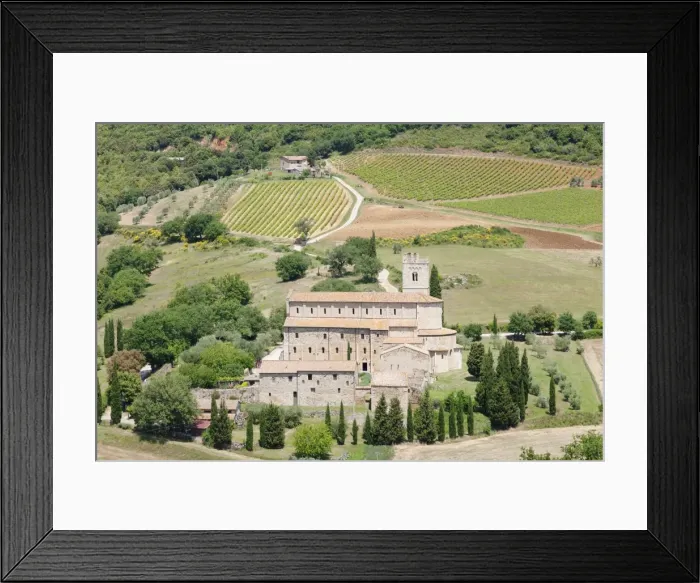Framed Print : Sant Antimo Abbey, monastery, Castelnuovo dell Abate, near Montalcino, Val d Orcia (Orcia Valley) Framed Print : Sant Antimo Abbey, monastery, Castelnuovo dell Abate, near Montalcino, Val d Orcia (Orcia Valley)