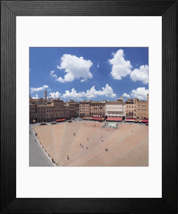 Framed Print : Piazza del Campo, Santa Maria Assunta Cathedral behind, Siena, UNESCO World Heritage Site Framed Print : Piazza del Campo, Santa Maria Assunta Cathedral behind, Siena, UNESCO World Heritage Site