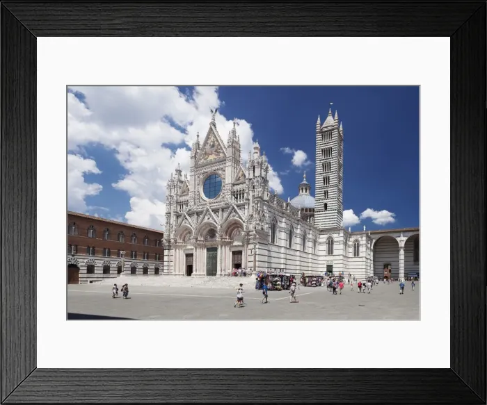 Framed Print : Piazza del Duomo, Santa Maria Assunta Cathedral, Siena, UNESCO World Heritage Site Framed Print : Piazza del Duomo, Santa Maria Assunta Cathedral, Siena, UNESCO World Heritage Site